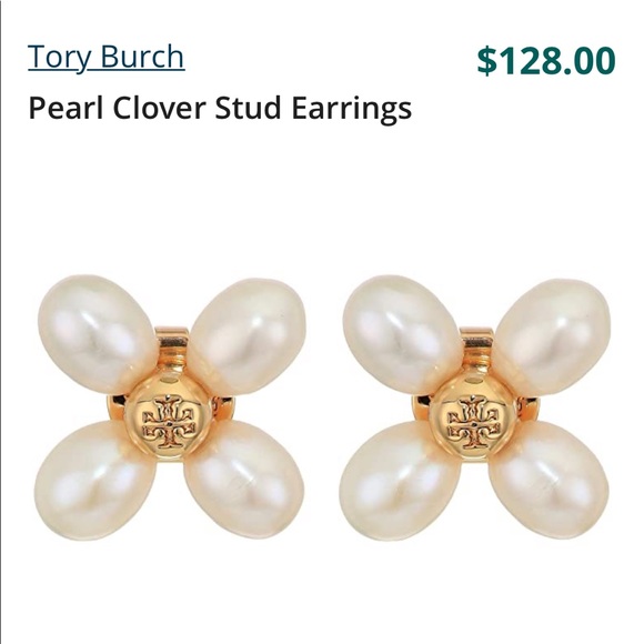 TORY BURCH PEARL EARRING - Picture 6 of 6